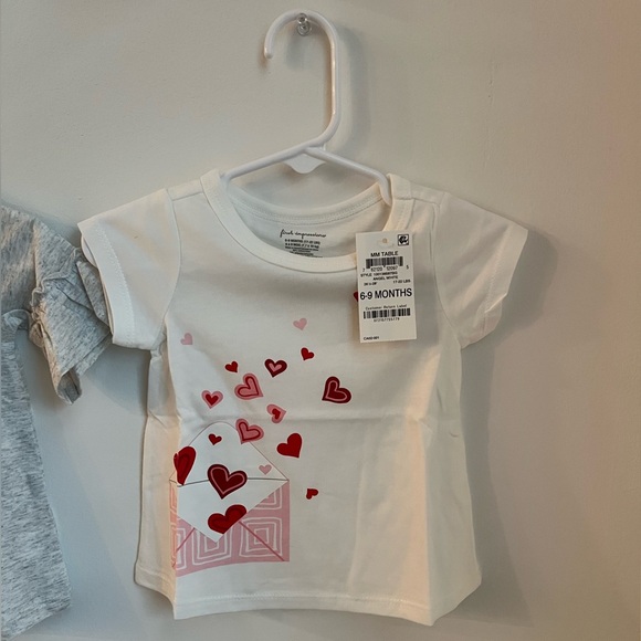 First Impressions Baby Girl Heart T-Shirt Bundle 6–9M NWT (6 Pieces) - Picture 5 of 7